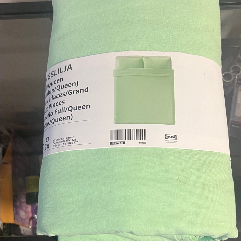 IKEA Light Green Duvet Cover Set